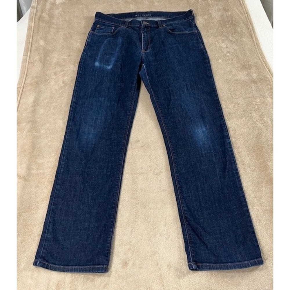 Mott and Bow Jeans mens size W35 L30 Blue Denim straight Casual Dark‎ Wash